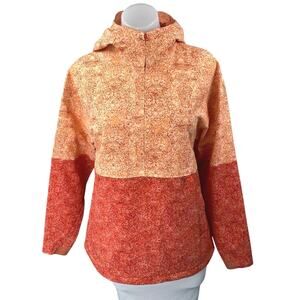 Outdoor Voices Rectrek Orange Pebbled Canyon Hoodie Hooded Anorak Jacket Size XS